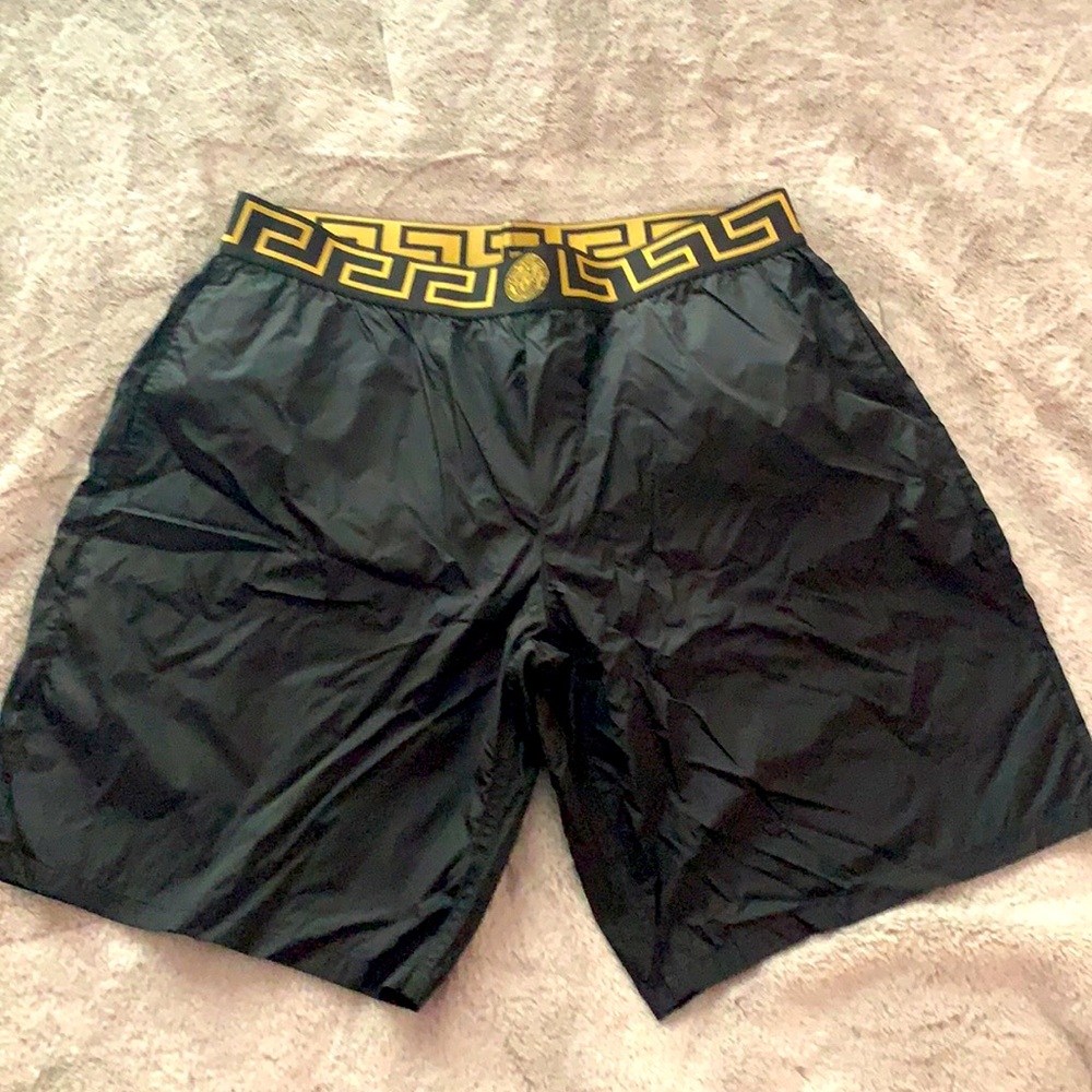 Versace Men’s black swim shorts. New with tags. Size 6 (L)